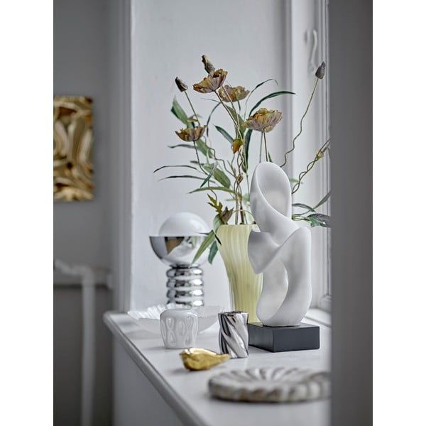 Veioză argintie cu abajur din sticlă (înălțime 32 cm) Spike – Bloomingville-image-4