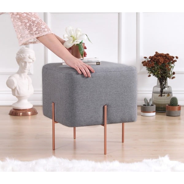 Taburet gri Copper – Artie-image-3