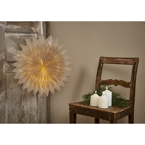 Decorațiune luminoasă de Crăciun bej ø 50 cm Dis - Star Trading-image-3