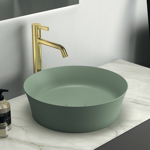 Chiuvetă verde rotundă din ceramică ø 40 cm Ipalyss – Ideal Standard-image-1