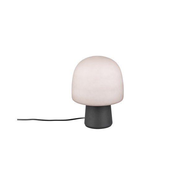 Veioză neagră-albă cu abajur din sticlă (înălțime 27 cm) Steen – Trio-image-3