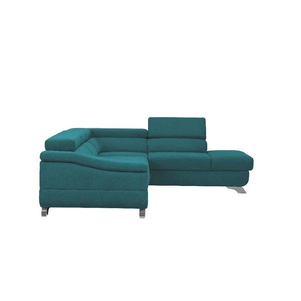 Colțar extensibil Windsor & Co Sofas Gamma, turcoaz, partea dreaptă-image-3