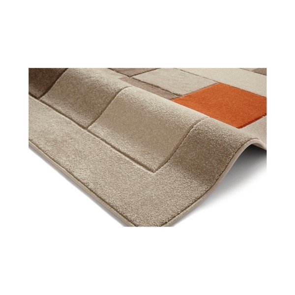 Covor Think Rugs Matrix , 60 x 120 cm, portocaliu - gri-image-2