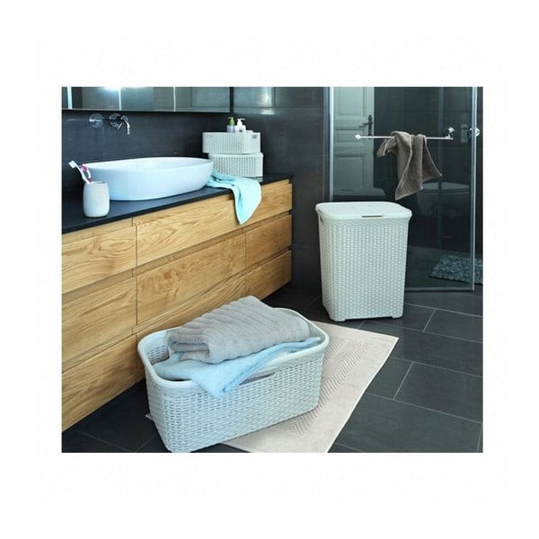 Coș de rufe Curver Hamper, 60 l, gri deschis-image-1