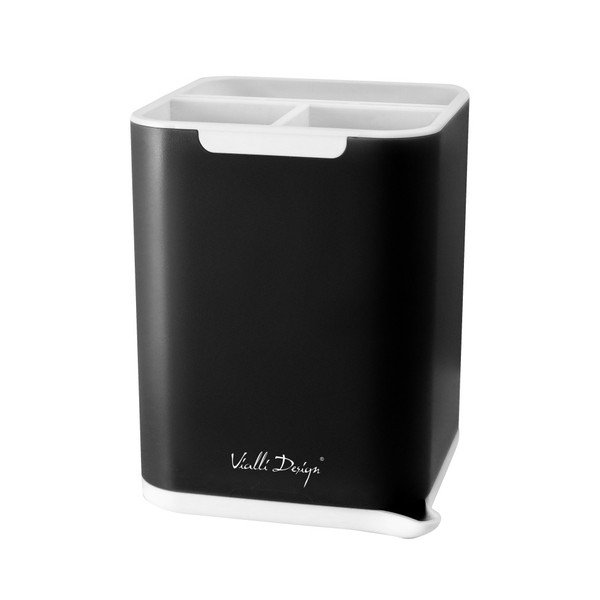 Set suport pentru tacâmuri Vialli Design Cutlery, negru-image-1