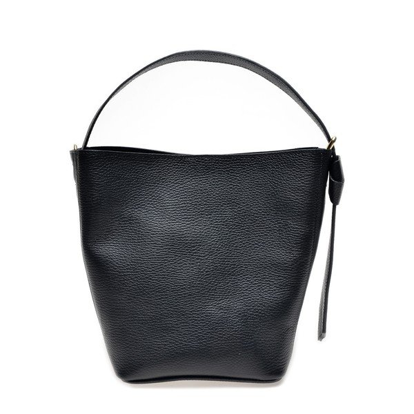 Geantă de mână tote din piele Luisa Vannini, negru-image-1