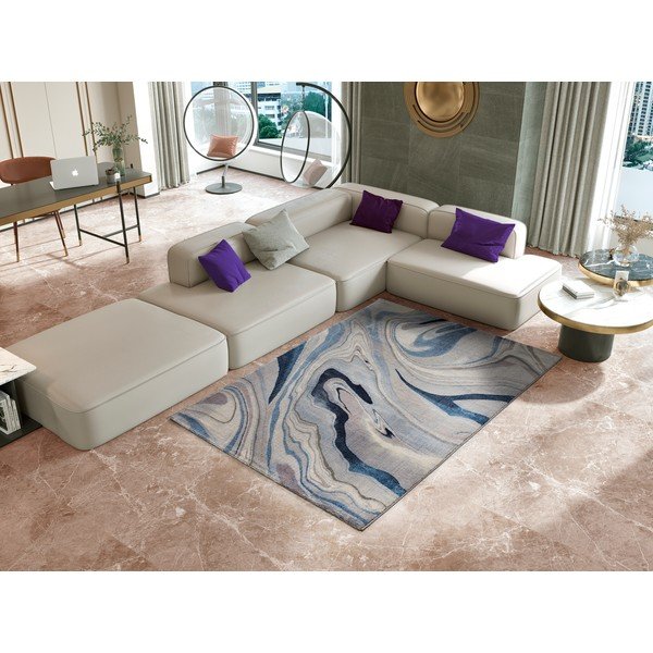 Covor Universal Sylvia, 120 x 170 cm, gri - albastru-image-1