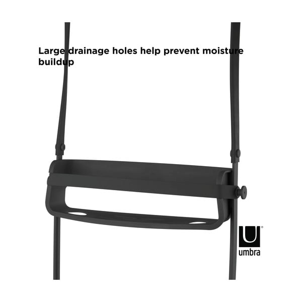 Raft pentru baie negru suspendat din plastic Flex – Umbra-image-4