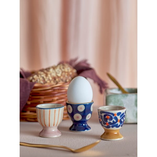 Suporturi de ouă 3 buc. din gresie Eviaya – Bloomingville-image-1