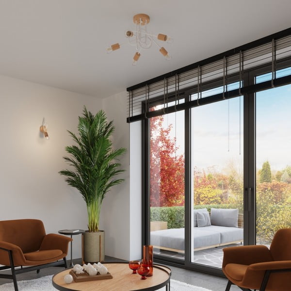 Plafonieră în culoare naturală 15x61 cm Tumber – Sollux-image-3