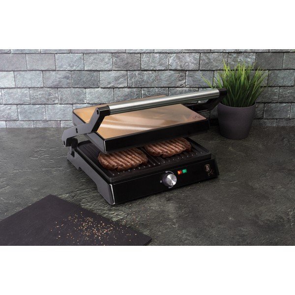 Grill electric de contact Rosegold Metallic Line - BerlingerHaus-image-4