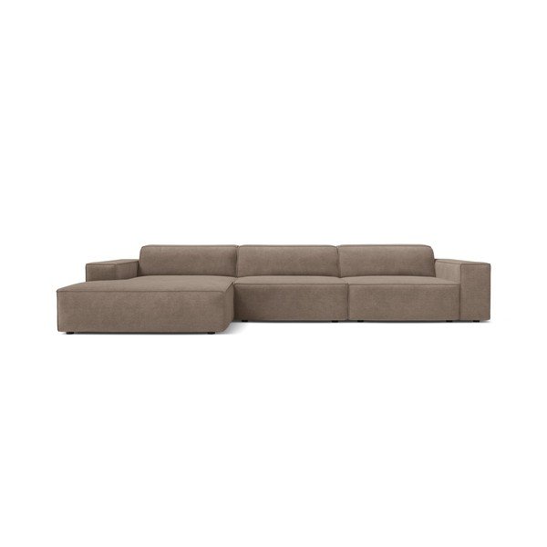 Colțar modular bej (cu colț pe partea stângă/cu șezlong) Jodie – Micadoni -image-1