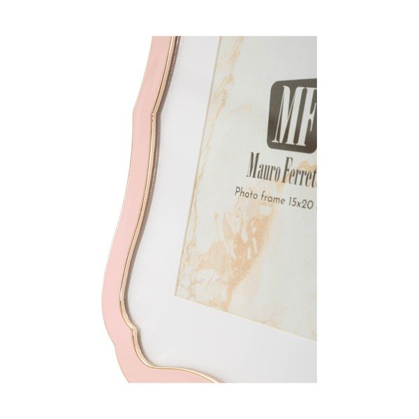 Ramă foto roz-deschis cu picior de susținere din metal/din sticlă 17x22 cm Margot – Mauro Ferretti-image-4