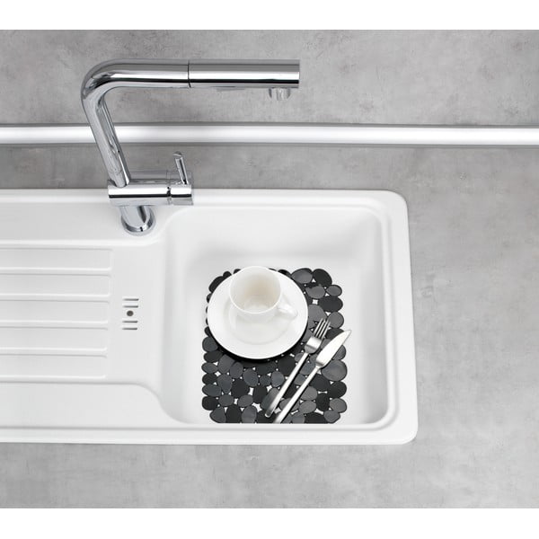 Protecție pentru chiuvetă Wenko Kristall Stone, gri-image-1