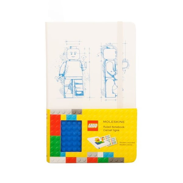  Notebook Moleskine Lego White, hârtie dictando