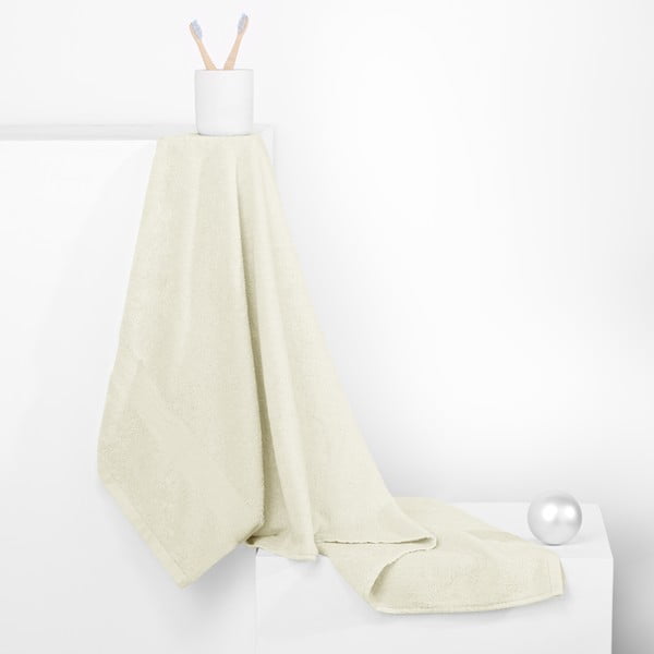 Prosop crem din bumbac din frotir 30x50 cm Marina – DecoKing-image-2