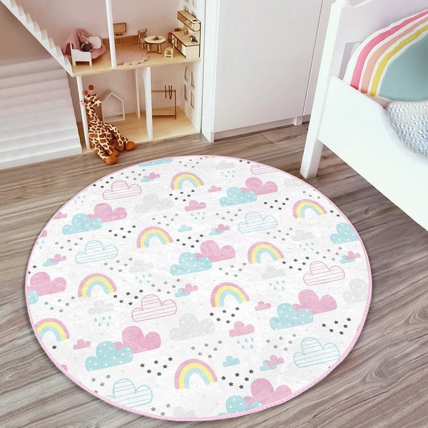 Covor pentru copii alb ø 120 cm Comfort – Mila Home-image-2