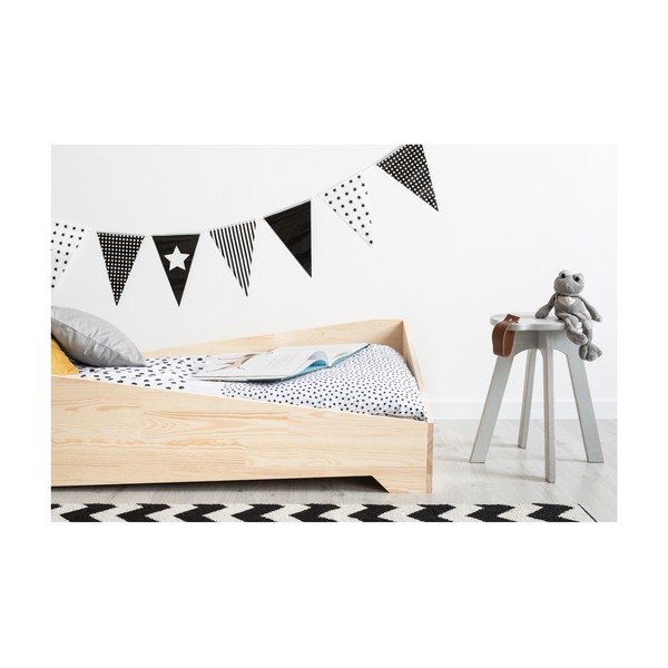 Pat din lemn de pin pentru copii Adeko BOX 7, 80 x 200 cm-image-2