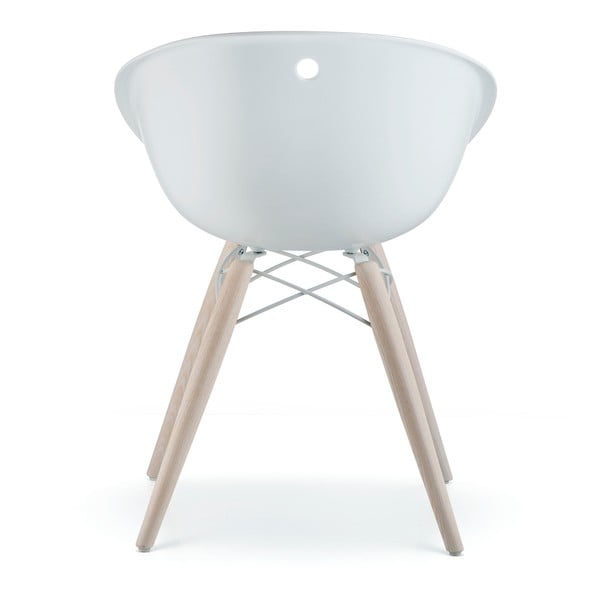 Scaun Pedrali Gliss Wood, alb-image-2