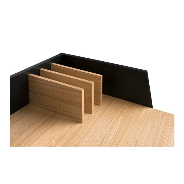 Birou TemaHome Volga Oak, negru-image-3