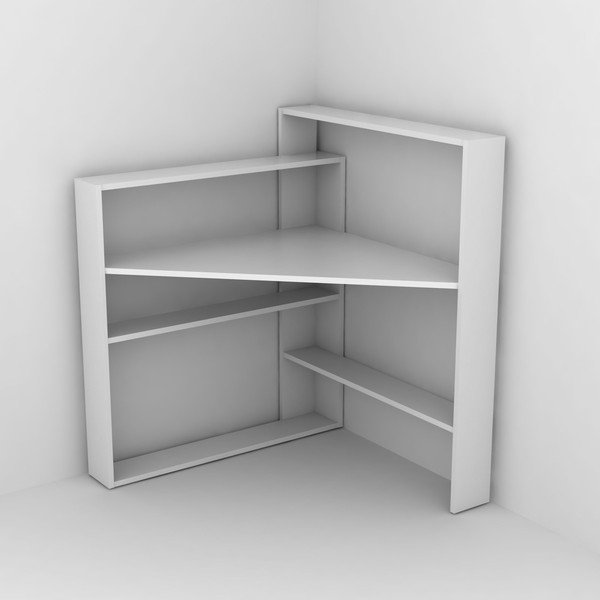 Birou cu spațiu pentru depozitare Rafevi Pisagor, alb-image-2