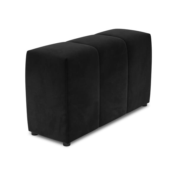 Spătar pentru canapea modulară negru cu tapițerie din catifea Rome Velvet - Cosmopolitan Design