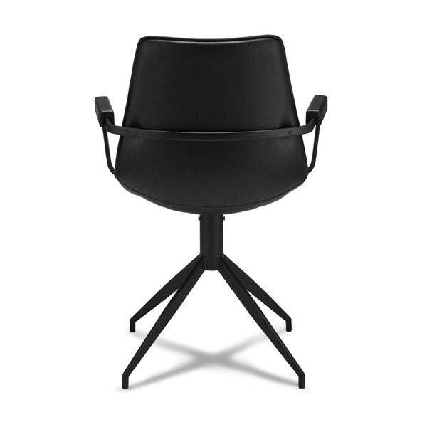Scaune de dining negre rotative 2 buc. Isabel – Furnhouse-image-2