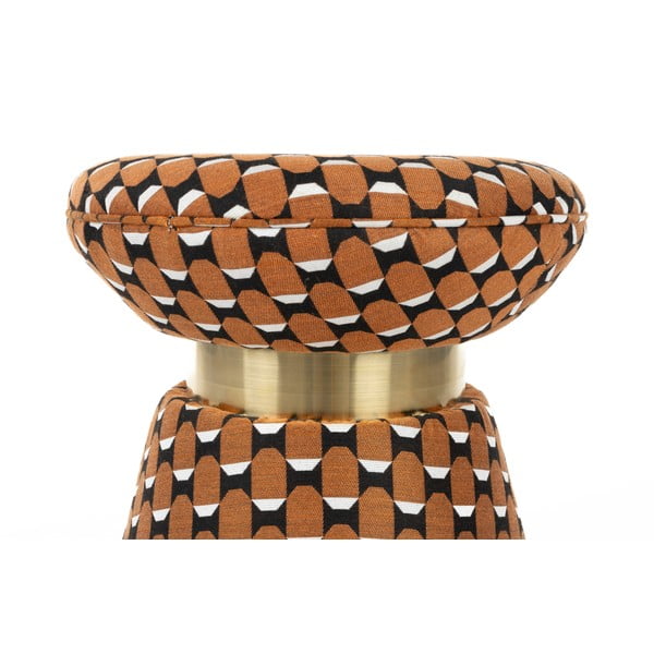 Taburet portocaliu Pin – White Label-image-2