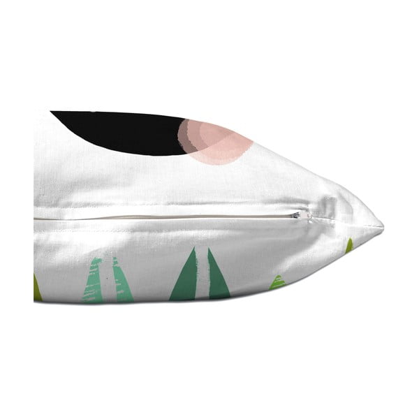 Față de pernă din bumbac cu 2 fețe Moshi Moshi Panda Garden, 50 x 30 cm-image-4