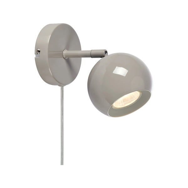 Aplică de perete grej cu alimentare la priză Pop – Markslöjd