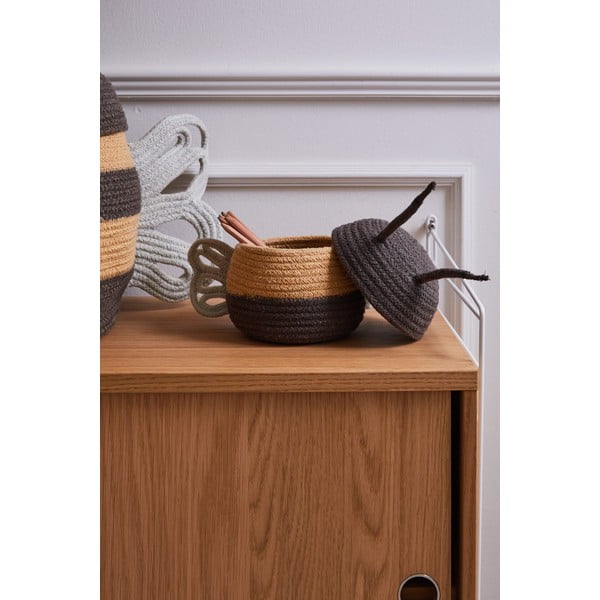 Coș de jucării pentru copii din material textil ø 15x15 cm Baby Bee – Lorena Canals-image-3