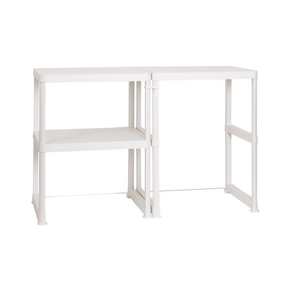 Etajeră de baie albă din plastic 148x93 cm Wash & Store – DEA HOME