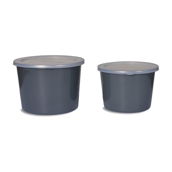 Set 2 vase pentru alimente Garden Trading Food Pots In charcoal