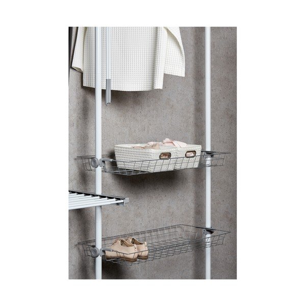 Coș Wenko Bamboo Chromo, lățime 28 cm, alb-image-3