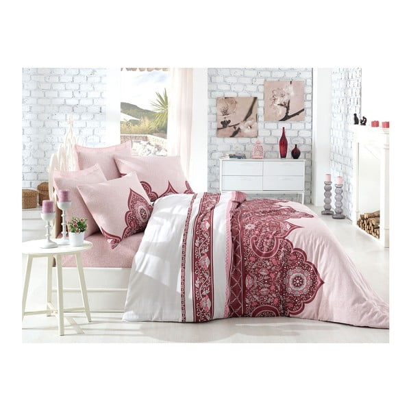 Lenjerie de pat cu cearșaf Monica, 200 x 220 cm