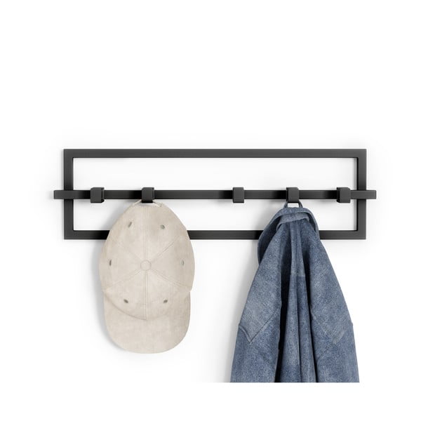 Cuier de perete negru din metal Cubiko – Umbra-image-4