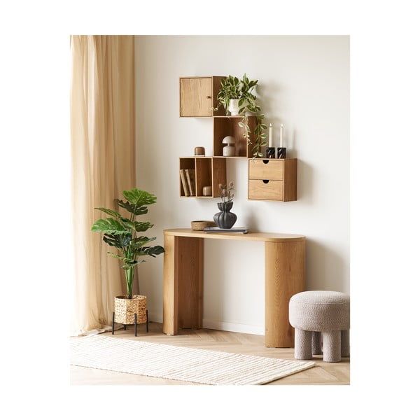 Raft în culoare naturală etajat din lemn de stejar 18 cm Townsville – House Nordic-image-1