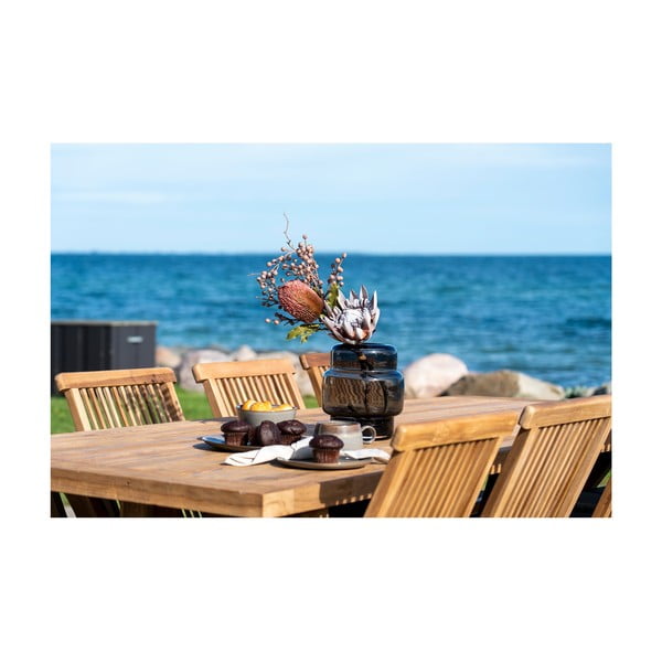 Masă  de grădină din lemn de tec 100x240 cm Volos – House Nordic-image-2