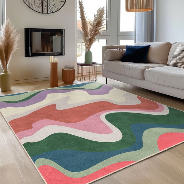 Covor lavabil 80x150 cm Squiggly Breeze – Mila Home-image-3