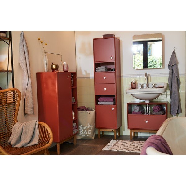 Dulap baie Tom Tailor Color Bath, 40 x 158 cm, roșu-image-1