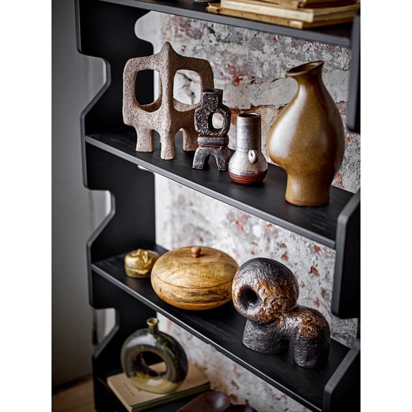 Bibliotecă neagră din lemn de pin 84x140x20 cm Savoya – Bloomingville-image-4