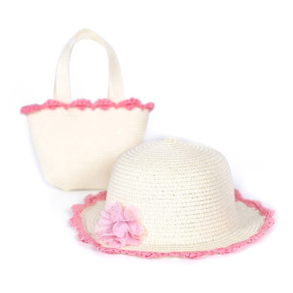 Set pălărie și geantă Art of Polo Rosa