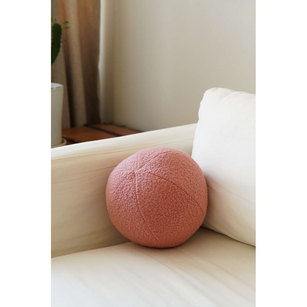 Pernă decorativă din material bouclé ø 20 cm Top – Mioli Decor