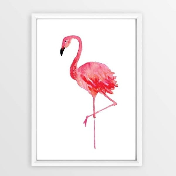 Poster cu ramă Piacenza Art Flamingo, 30 x 20 cm
