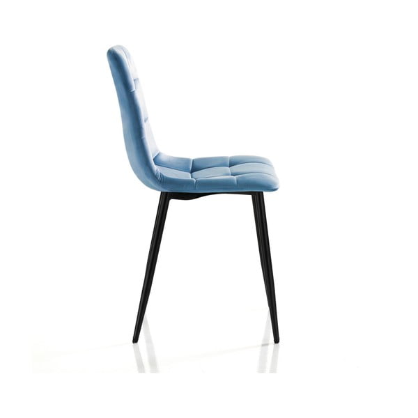 Scaune de dining albastre 2 buc. din catifea Faffy – Tomasucci-image-3