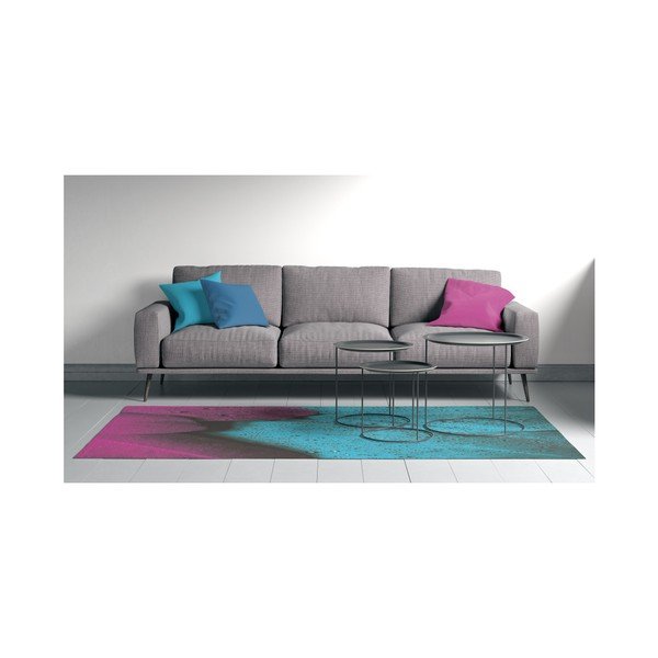 Covor Oyo home Suzzo Malamento, 100 x 150 cm, turcoaz - mov-image-1