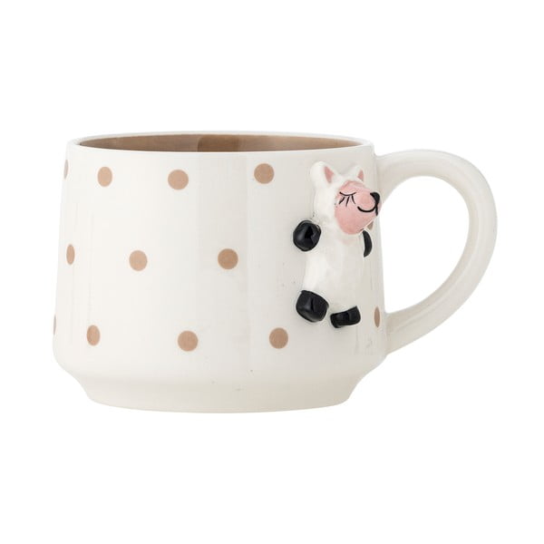 Cană pentru copii albă pentru cacao din ceramică 370 ml Dolly – Bloomingville Mini