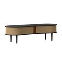 Masă TV maro/maro deschis cu aspect de lemn de stejar 140x40 cm Audacious – UMAGE