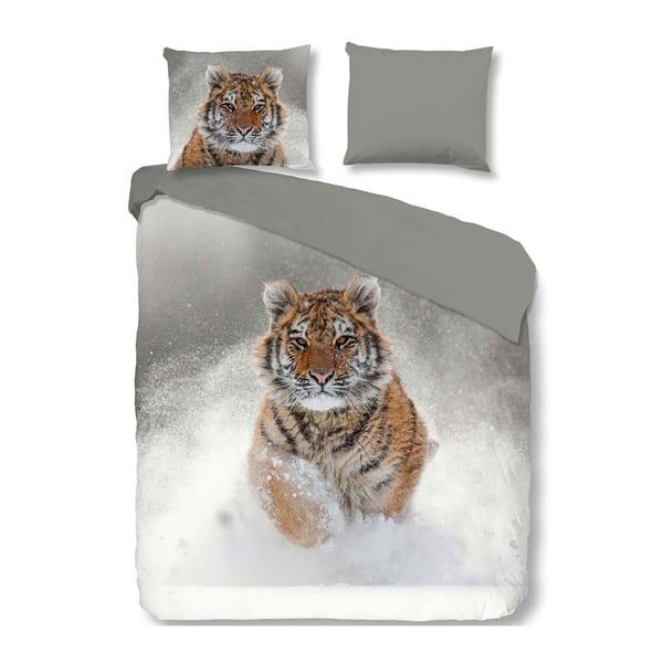 Lenjerie de pat din bumbac Muller Textiel Snow Tiger, 140 x 200 cm