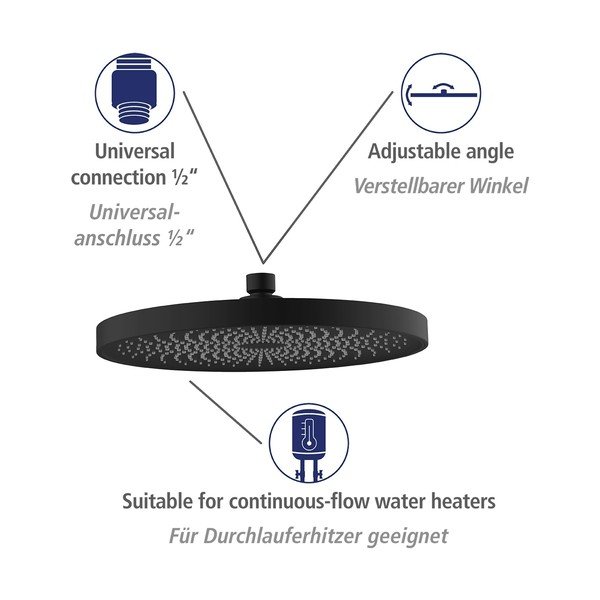 Cap de duș ø 26 cm Soft Water – Wenko-image-4